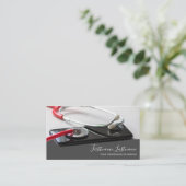 Carte De Visite Docteur intelligent avec Smartphone Stethoscope nu (Debout devant)