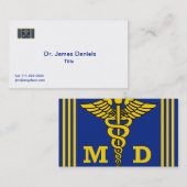 Carte De Visite Docteur MD (Devant / Derrière)