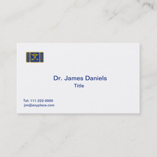 Carte De Visite Docteur MD (Devant)