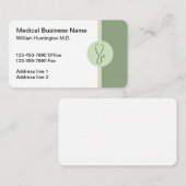 Carte De Visite Docteur moderne Office de stéthoscope (Devant / Derrière)