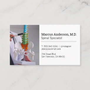 Carte De Visite Docteur   Moelle épinière   Squelette humain