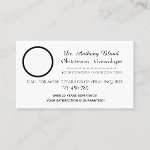 Carte De Visite Docteur obstétricien gynécologue OBGYN