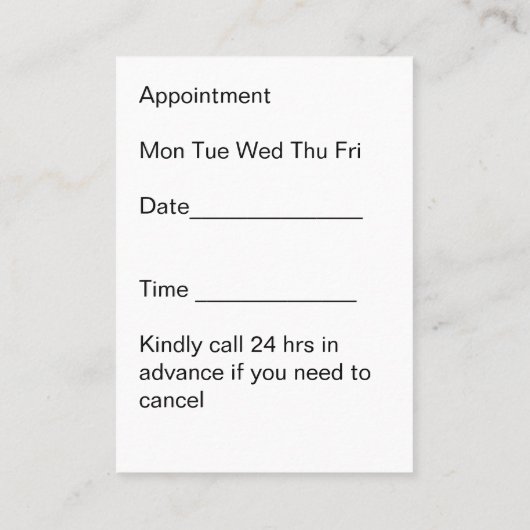 Carte De Visite Docteur Oeil Moderne Rendez-vous Médicale (Dos)