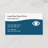 Carte De Visite Docteur Ophtalmologue Nomination Entreprise Ca (Devant)