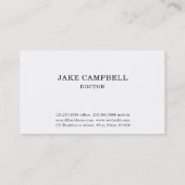 Carte De Visite Docteur professionnel Medicine Symbol d'or (Dos)