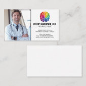 Carte De Visite Docteur Smiling | Logo Cerveau (Devant / Derrière)