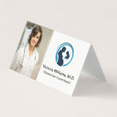 Carte De Visite Docteur Smiling | Logo gynécologue obstétricien (Devant)