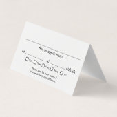 Carte De Visite Docteur Stethoscope White Nomination (Dos)