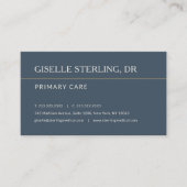 Carte De Visite Doctor Office Blue Appointment Reminder (Devant)