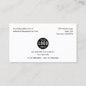 Carte De Visite Doctor Physician Logo Appointment Reminder And  (Devant)