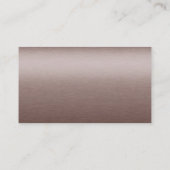 Carte De Visite Doctorat - Métal étudiant (Dos)