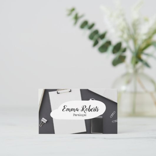 Carte De Visite Documents Pink Law Lawyer Paralegal (Debout devant)