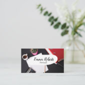 Carte De Visite Documents Pink Law Lawyer Paralegal (Debout devant)