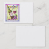 CARTE DE VISITE DODUE, VINO ! VOUS M'AVEZ EU DÈS M (Devant / Derrière)