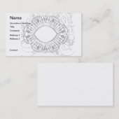 Carte De Visite D'oeil magique (Devant / Derrière)