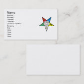 Carte de visite d'OES (Devant / Derrière)