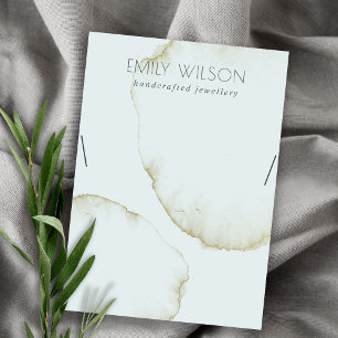 CARTE DE VISITE DOFT AQUA BLEU OR ABSTRAIT COUCHER AFFICHER LOGO