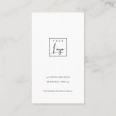 CARTE DE VISITE DOFT AQUA BLEU OR ABSTRAIT COUCHER AFFICHER LOGO (Dos)