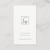 CARTE DE VISITE DOFT AQUA BLEU OR ABSTRAIT EARRING AFFICHER LOGO (Dos)