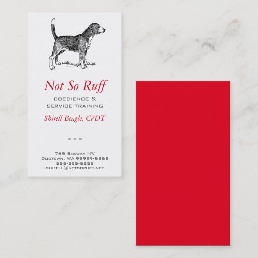 Carte de visite Dog Business (Devant / Derrière)
