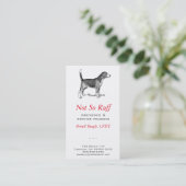 Carte de visite Dog Business (Debout devant)