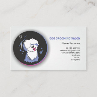 Carte De Visite Dog & Cat Grooming Business Card. Pet Groomer.
