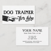 Carte De Visite Dog Coach (Devant / Derrière)