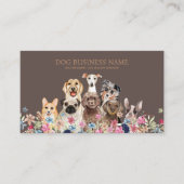 Carte De Visite Dog Grooming Care QR Code | Pet Sitter Logo Photo (Devant)