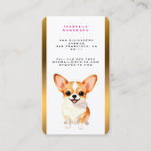 Carte De Visite Dog Grooming Personalized Luxury Trendy Collection (Devant)