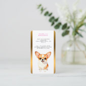 Carte De Visite Dog Grooming Personalized Luxury Trendy Collection (Debout devant)