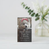 Carte De Visite Dog Grooming Spa Business Card (Debout devant)
