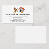 Carte De Visite Dog House et Doggie (Devant / Derrière)