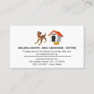 Carte De Visite Dog House et Doggie