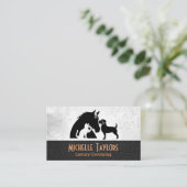 Carte De Visite Dog in Bathtub | Grooming | Leather (Debout devant)