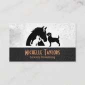 Carte De Visite Dog in Bathtub | Grooming | Leather (Devant)