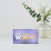 Carte De Visite Dog Paws Footprints | Animal Care (Debout devant)