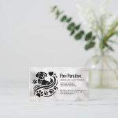 Carte De Visite Dog Paws Hearts | Boke (Debout devant)