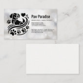 Carte De Visite Dog Paws Hearts | Boke (Devant / Derrière)