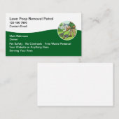 Carte De Visite Dog Poop Removal Services  (Devant / Derrière)
