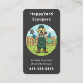 Carte De Visite Dog Poop Scooper Pet Waste Removal Service (Devant)