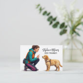 Carte De Visite Dog Trainer  (Debout devant)