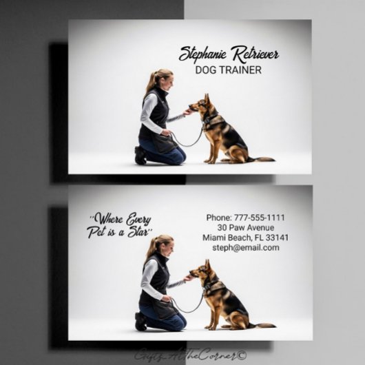 Carte De Visite Dog Trainer