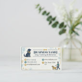 Carte De Visite Dog Trainer & Pet Behavior Professional  (Debout devant)