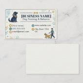 Carte De Visite Dog Trainer & Pet Behavior Professional  (Devant / Derrière)