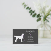 Carte de visite Dog Walker (Debout devant)