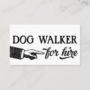 Carte De Visite Dog Walker Business Cards
