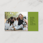 Carte De Visite Dog Walker | Dog Trainer | Pet Care (Dos)