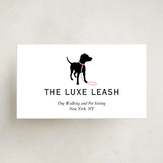 Carte De Visite Dog Walker Pet Sitter Groomer | Custom Pet Care