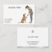 Carte De Visite Dog Walker, Trainer, Obedience, Agility, Groomer (Devant / Derrière)