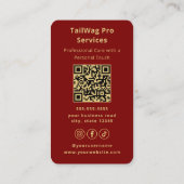 Carte De Visite Dog Walker Trainer Sitter Modern Pet Care Service (Dos)